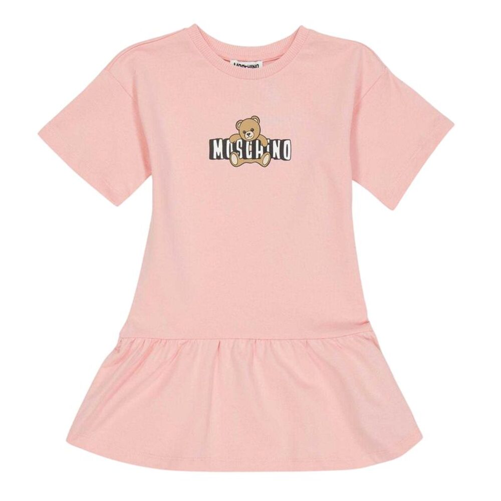 Moschino Girls Bear T-Shirt Dress / Rose